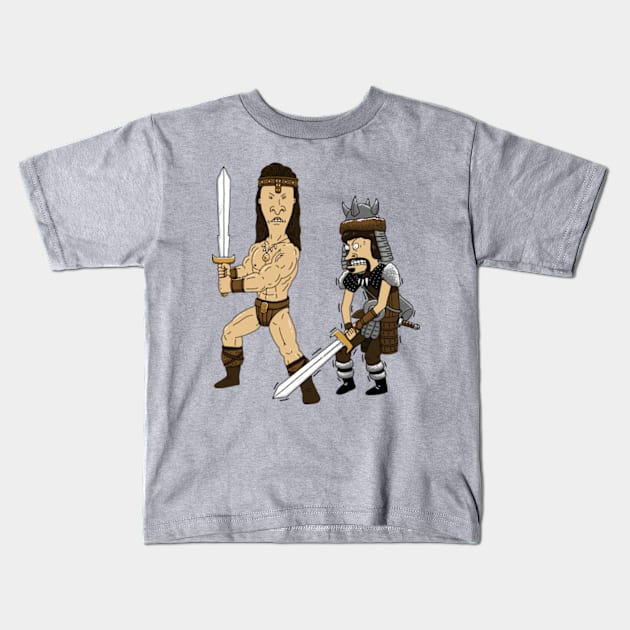 Stupid Barbarians Kids T-Shirt by pigboom